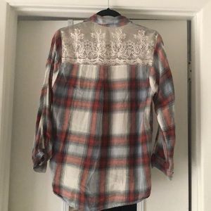 BDG flannel shirt with lace XS (runs big)